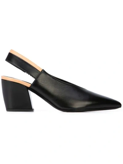 Pierre Hardy Alpha Two-tone Leather Pumps In Black