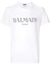 BALMAIN BALMAIN LOGO PRINT T-SHIRT - WHITE