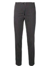 CAMBIO STRIPED SKINNY TROUSERS