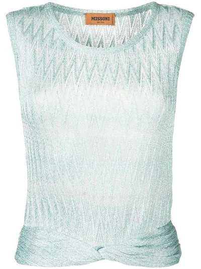 Missoni Glitter Ruched Top - 绿色 In Green