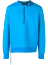 Craig Green Laced Jersey Sweatshirt In Electric Blue