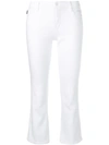 Love Moschino Cropped Skinny Jeans In White