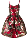 DOLCE & GABBANA BROCCATO FLOWERS DRESS