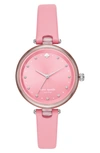 KATE SPADE HOLLAND LEATHER STRAP WATCH, 34MM,KSW1517