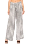 BELLA DAHL BELLA DAHL PLEATED FRONT WIDE LEG PANT IN GRAY.,BLD-WP73