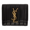 SAINT LAURENT SAINT LAURENT BLACK COMPACT VICKY WALLET