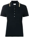 THOM BROWNE BEAD EMBROIDERY RELAXED PIQUÉ POLO