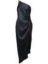 Michelle Mason For Fwrd Twist Knot Midi Dress In Blue