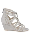 KENNETH COLE DYLAN SUEDE CAGE WEDGE  SANDALS