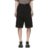 AMI ALEXANDRE MATTIUSSI AMI ALEXANDRE MATTIUSSI BLACK LARGE BERMUDA SHORTS