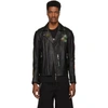 DIESEL DIESEL BLACK LEATHER L-JUNER JACKET