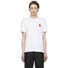 AMI ALEXANDRE MATTIUSSI AMI ALEXANDRE MATTIUSSI WHITE SMILEY EDITION PATCH T-SHIRT