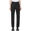 AMI ALEXANDRE MATTIUSSI AMI ALEXANDRE MATTIUSSI BLACK STRAIGHT-FIT TROUSERS