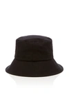 Lack Of Color Wave Pocketed Cotton-twill Bucket Hat In Black