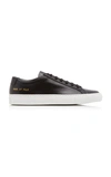 Common Projects Tournament Low Super Leather Sneakers In Black