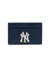 GUCCI BLUE NY YANKEES PATCH CARDHOLDER