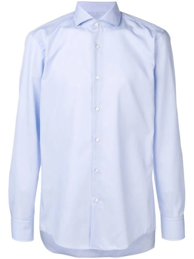 Hugo Boss Boss  Plain Button Shirt - 蓝色 In Blue