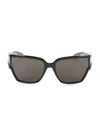 BALENCIAGA 63MM Unisex Geometric Injection Sunglasses