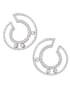MESSIKA Move Romane 18K White Gold & Diamond Pavé Small Hoop Earrings