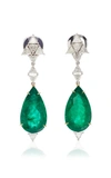 ARA VARTANIAN 18K Gold Emerald Hook Earrings,EB163-9