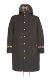 THOM BROWNE SHELL HOODED PARKA,726301
