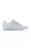 MAISON MARGIELA GLITTER-EMBELLISHED CANVAS LOW-TOP SNEAKERS,726349