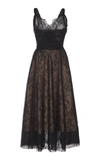 ROCHAS CHANTILLY LACE MIDI DRESS,726662