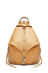 Rebecca Minkoff Convertible Mini Julian Backpack In Honey
