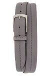 TED BAKER STITCHED LEATHER BELT,MXZ-BENN-XH9M