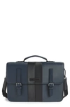 TED BAKER FAUX LEATHER SATCHEL - BLUE,MXB-ICED-XH9M