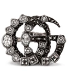 GUCCI DOUBLE G CRYSTAL RING,000604598