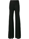 RICK OWENS RICK OWENS FLARED TROUSERS - 黑色