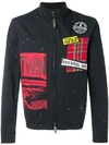 DSQUARED2 补丁设计夹克 - 黑色