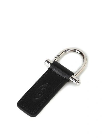 Tod's Keychain In Leather In Brown