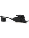 JIL SANDER BOW EMBELLISHED MULES