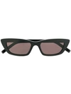 SAINT LAURENT SAINT LAURENT EYEWEAR RETRO SLIM MASS SUNGLASSES - 黑色