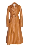 A.W.A.K.E. FAUX LEATHER TRENCH,726960