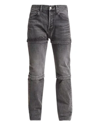 Balenciaga Zipped Jeans In Grey