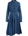 JW ANDERSON BELTED SHIRT DRESS,DR08919A MID BLUE