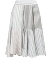 JW ANDERSON STRIPED SKIRT,SK04619A BABY PINK