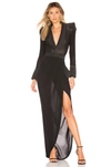 Zhivago Eye Of Horus Sheer Gown In Black