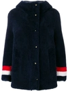 THOM BROWNE REVERSIBLE HOODED SHEARLING PARKA