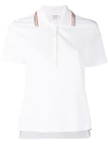 THOM BROWNE BEAD EMBROIDERY RELAXED PIQUÉ POLO