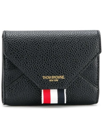 Thom Browne Envelope Card Holder In Black