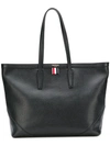 THOM BROWNE TEXTURED LARGE SHOPPER TOTE