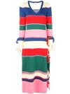 ROSIE ASSOULIN STRIPED KNITTED DRESS