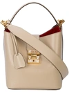 MARK CROSS FOLDOVER STRAP BUCKET BAG