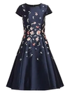 AHLUWALIA Leigh Floral Cocktail Dress