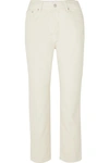 CASASOLA MID-RISE CROPPED STRAIGHT-LEG JEANS