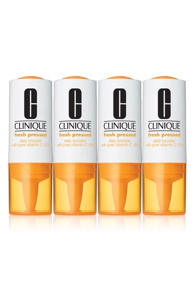 Clinique Fresh Pressed Daily Booster With Pure Vitamin C 10% Serum, 1.16 oz In 40 ml (4 Vials)